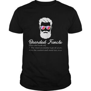 Bearded Funcle Most Awesome Uncle Funny Family T-Shirt